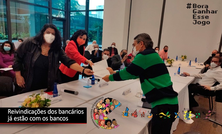 REIVINDICAÇÕES DOS BANCÁRIOS FORAM ENTREGUES AOS BANCOS img