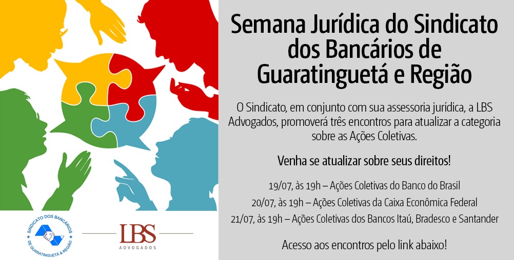 SEMANA JURÍDICA DO SINDICATO DOS BANCÁRIOS DE GUARATINGUETÁ E REGIÃO img